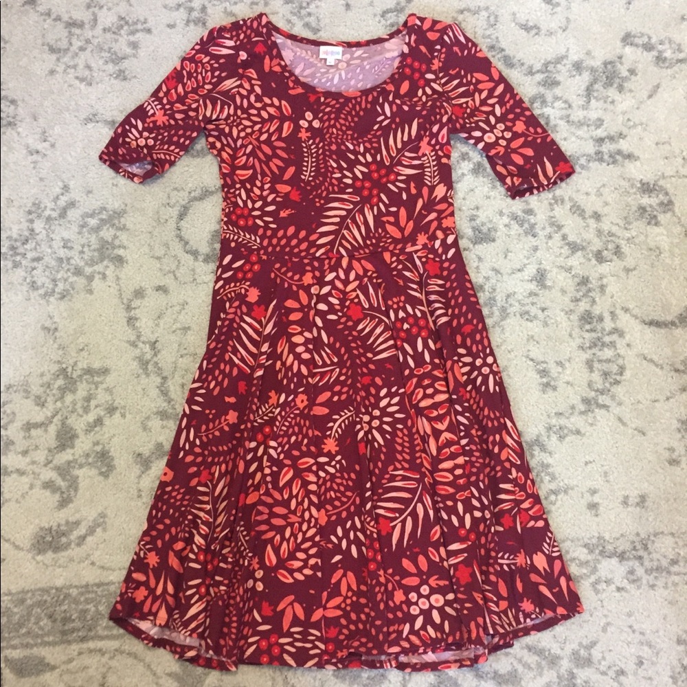 LuLaRoe Nicole Dress worn once